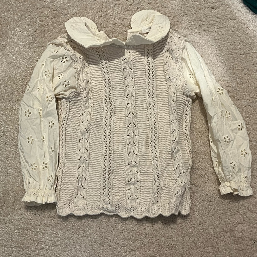 NEXT girls sweater. Bought just this fall. Worn once. 2-3yrs